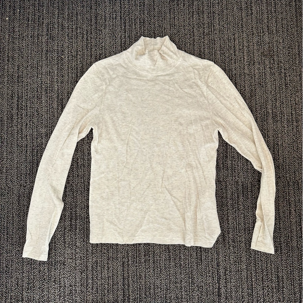 Rag & Bone ribbed grey turtleneck